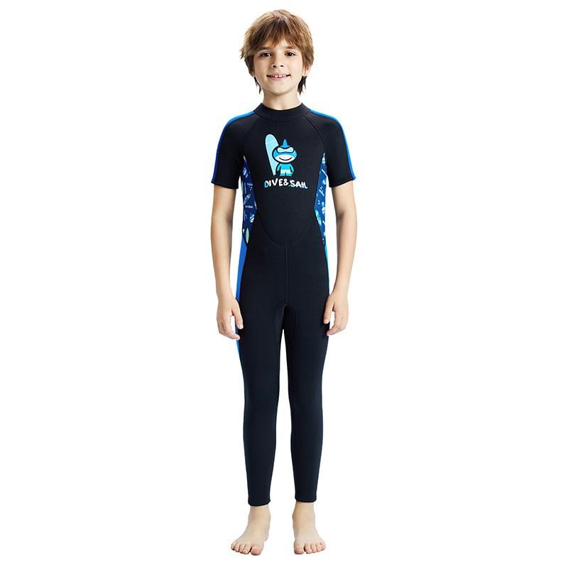 2.5mm Neoprene Full Wetsuit Boys Kids Diving Snorkeling Surfing Warmth Protection Summer Winter Use