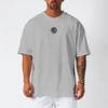 Do The Work  Oversized Mens Dropped Shoulder Bodybuilding Fitness Workout Mesh Summer Loose Quick Dry Gym Sports Printed T-shirt