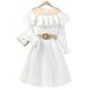 2024 Spring Girls' Princess Dress with Patchwork Mesh and Lace