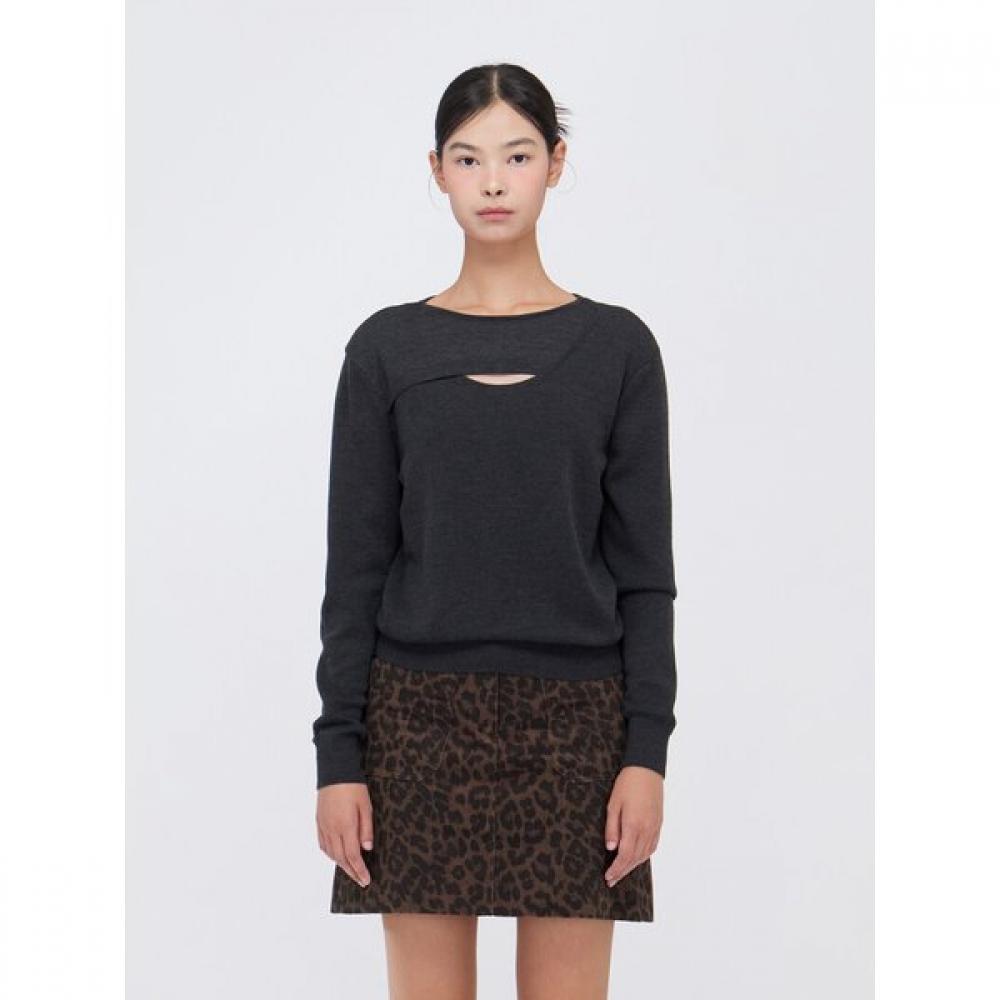 Cc Collect Slit Knit Pullover  C254ksk701 