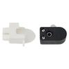 Cord-operated Switch Pull Switch Stainless Steel White&Black Convenient To Install Repair Replacement Practical