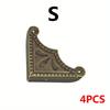 4pcs Antique Corner Box Gift Box Decorative Corner Iron Leather Corner Corner Right Angle Corner Box Corner Protection