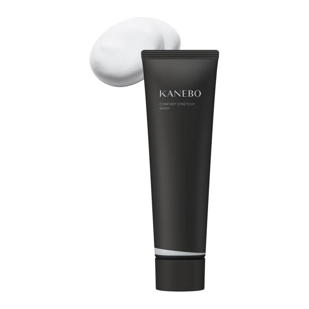 KANEBO Comfort Stretchy Wash II Facial Cleanser 130g: A moisturizing facial cleanser with rich lather and serum ingredients. Moisturizes, reduces fine