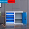 Deqier Blue 4-Drawer Mobile Workshop Tool Cart CN Plug (adapter Included)