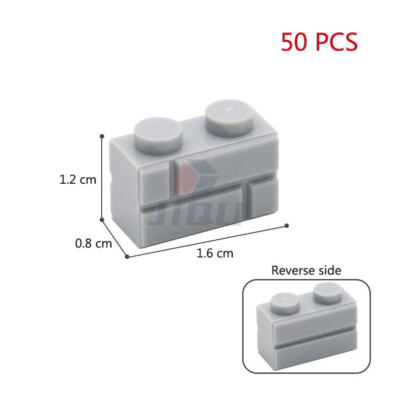 MOC 1x2 1x3 1x4 L Dots Masonry Profile Thick Brick Creative Figures House Contruction Building Blocks Toy Compatible 98283 15533