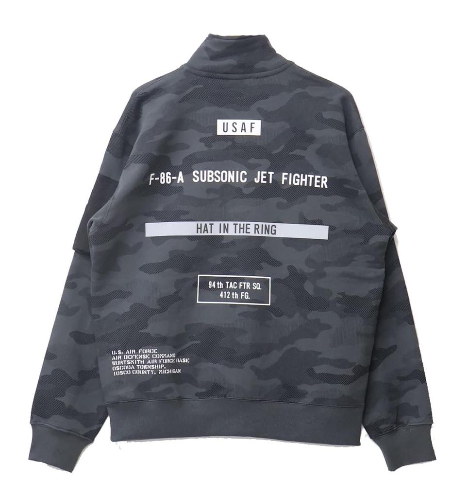 STENCIL STAND ZIP SWEAT HAT IN THE RING Stencil Stand Zip Hat In the Ring XL 012 Black Camo [Avirex] Men's 783-4230026