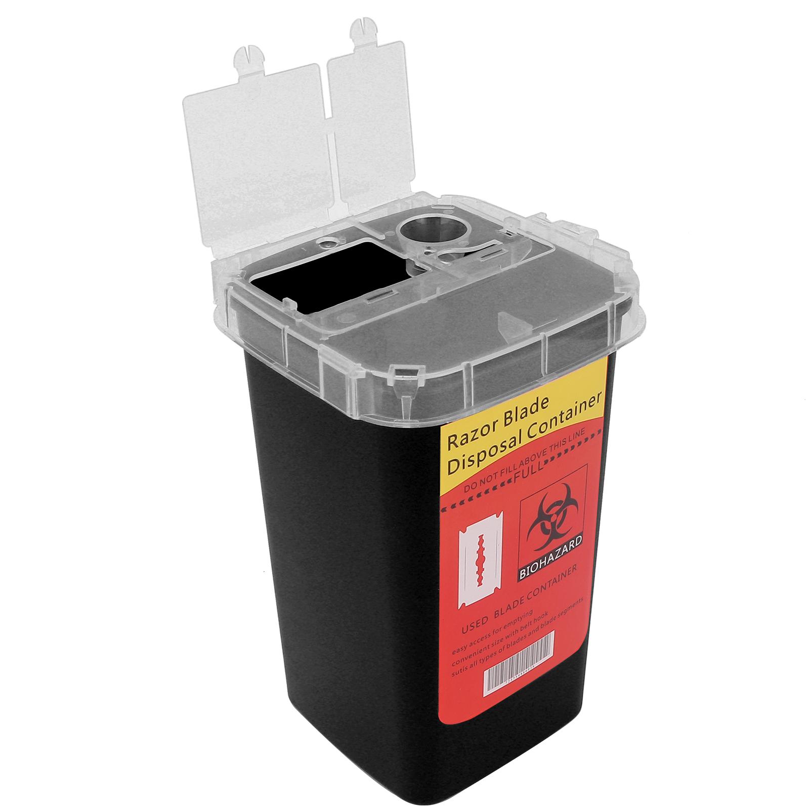 

Пластиковый контейнер для утилизации лезвий, контейнер для хранения игл шприца и лезвий Black
