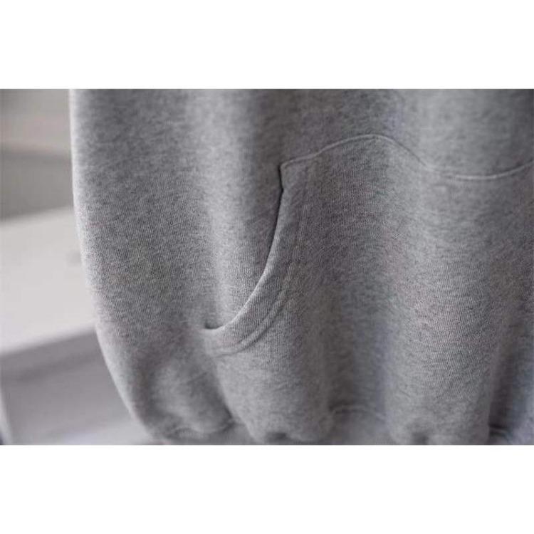 Women's Casual Loose Hooded Sweatshirt Large Size Mid-length Sleeveless Coat Solid Color Vest Top