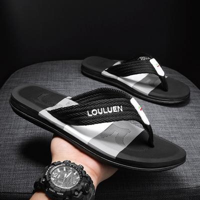 Flip-flops Men's Beach Slippers Men's Summer Non-slip Outer Wear Toe Drags Spot Large Size
