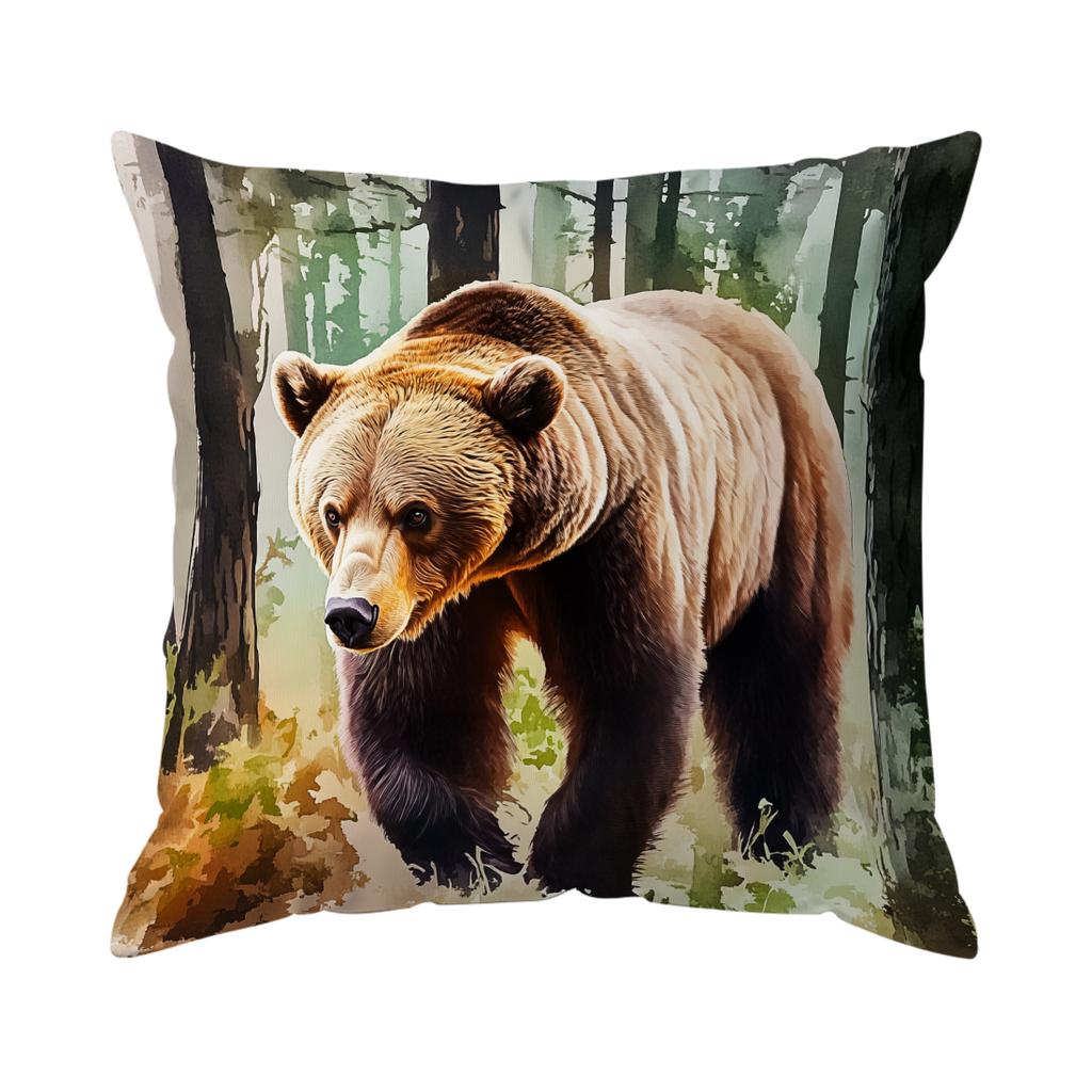 1pcs Jungle Series Pillowcase Square Bedroom Cushion Covers Zipper Living Soft Home Comfortable Decor 45x45cm