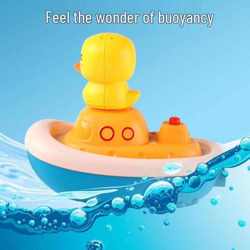 Electric Spraying Yellow Duck Bath Toy for Toddlers and Kids