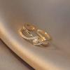 Elegant European & American Pearl Ring - High-End Niche Design for Women