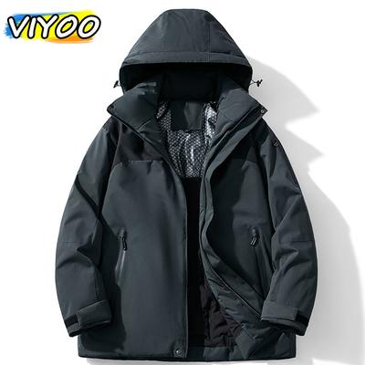 Impermeável Homens Oversized Roupas de Inverno Casaco de plumas Parkas Para Homens Ooutdoor Sobretudo Jacaket Caminhada