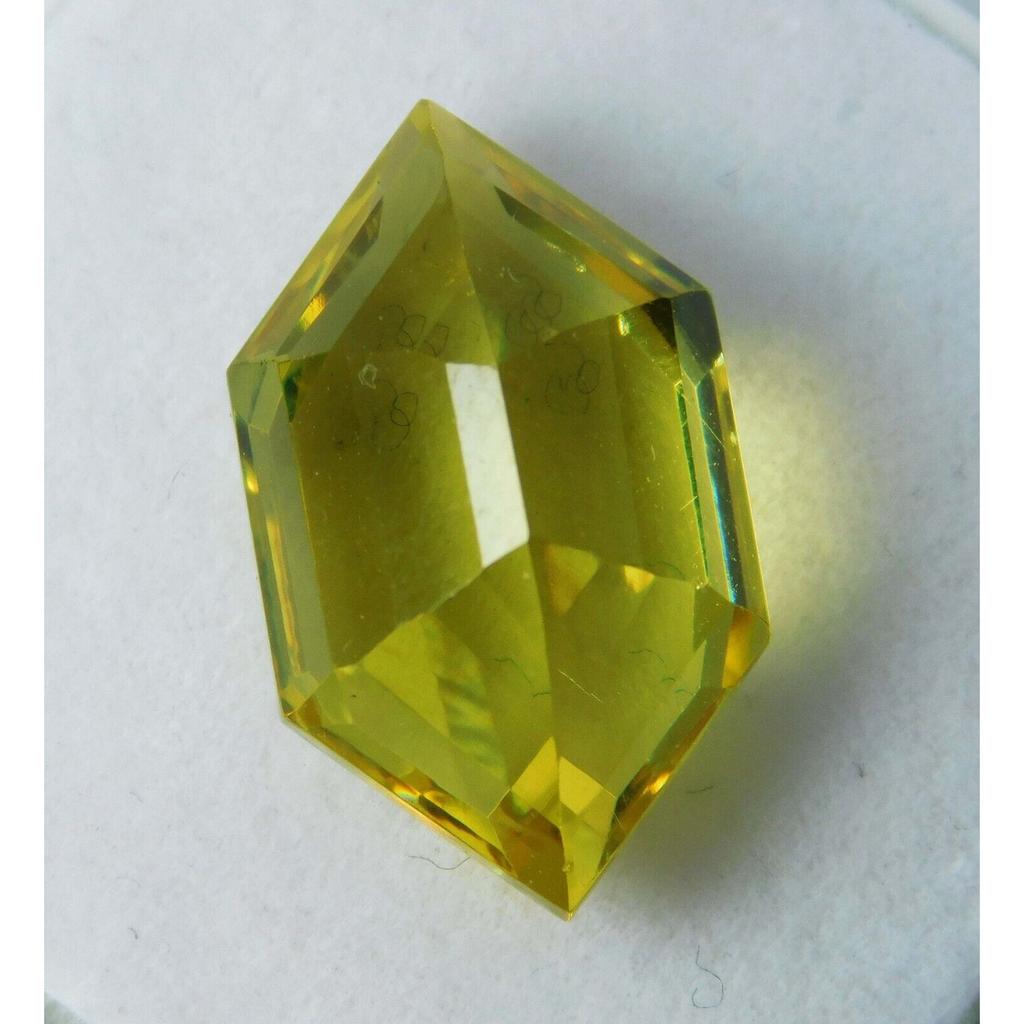 Ring Size 9.50 Ct Natural YELLOW Sapphire Fancy Shape CERTIFIED Loose Gemstone R-956