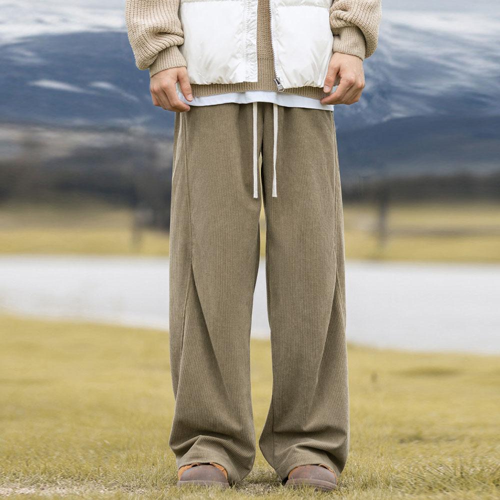 Men's Women's Y2K Oversized Spring Autumn Vintage Corduroy Baggy Wide Leg Pants Trousers Streetwear Korean Clothes