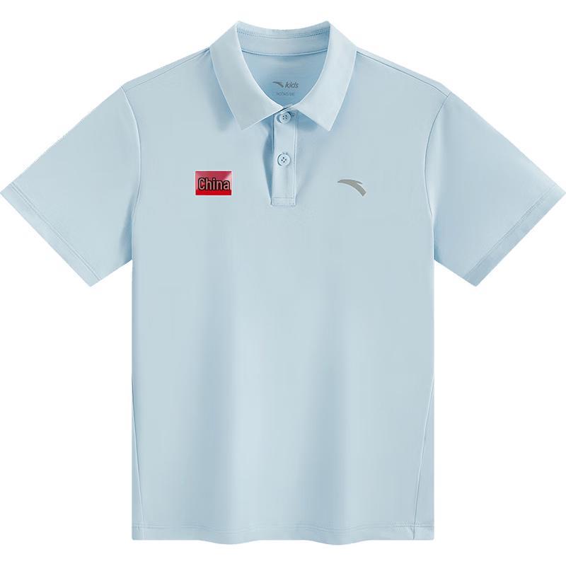 ANTA Kids Boys' Cloud Soft Quick Dry Short Sleeve Polo T-shirt A52527117