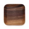 2Pcs Acacia Wood Plates Square Wooden Snack Plate Cake Dessert Fruit Serving Small Sushi Food Dishes Plate Set Wooden Tableware