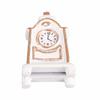 1:12 Dollhouse White Table Clock Exquisite Miniature Clock Furniture Decoration Accessories