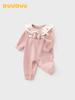 DUUDUU 2026 New Spring Long Sleeve Baby Girl Romper Jumpsuit