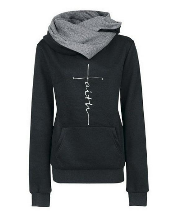 Women's Cat Paw Heart Hoodie - New Style Pullover for Outdoor Sports