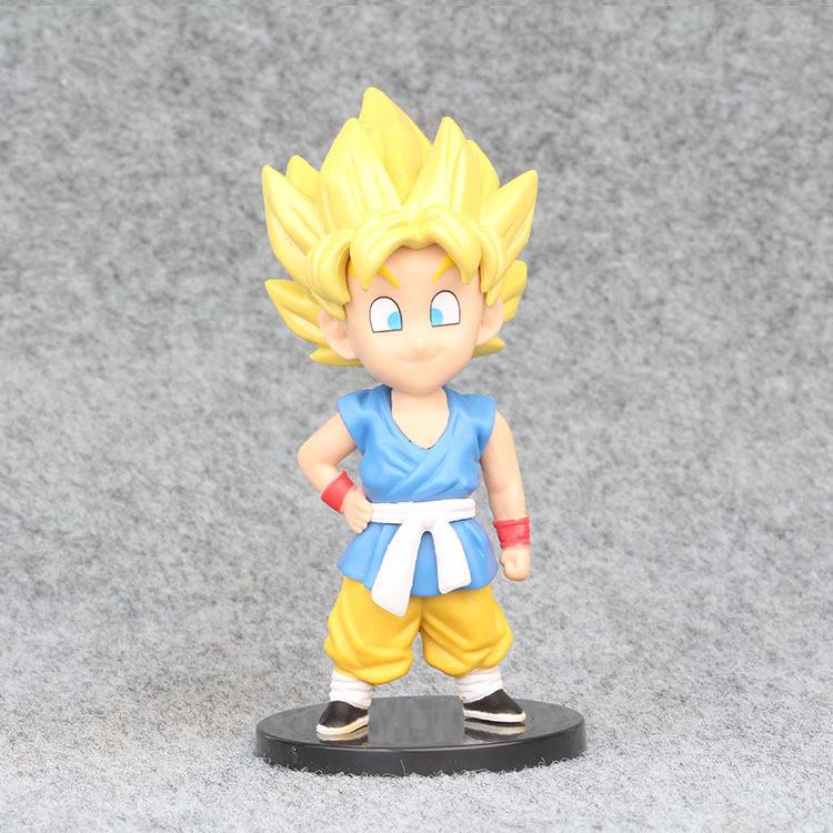 Adorable Q Version Childhood Goten And Trunks Dragon Ball Figurines Pvc Collectibles