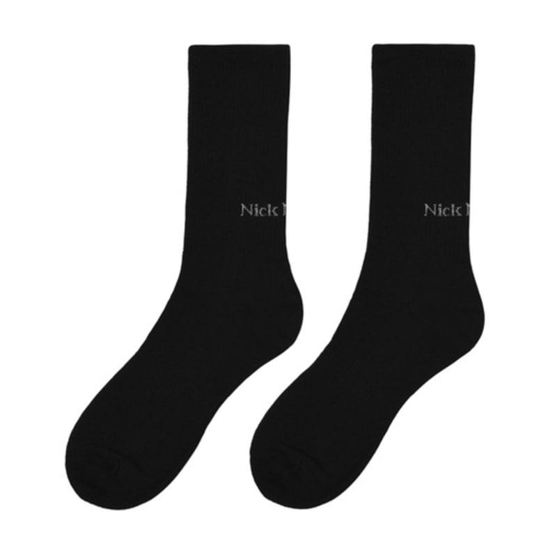 NICK&NICOLE RIBBED NICK NICOLE Logo SOCKS_5 COLOR