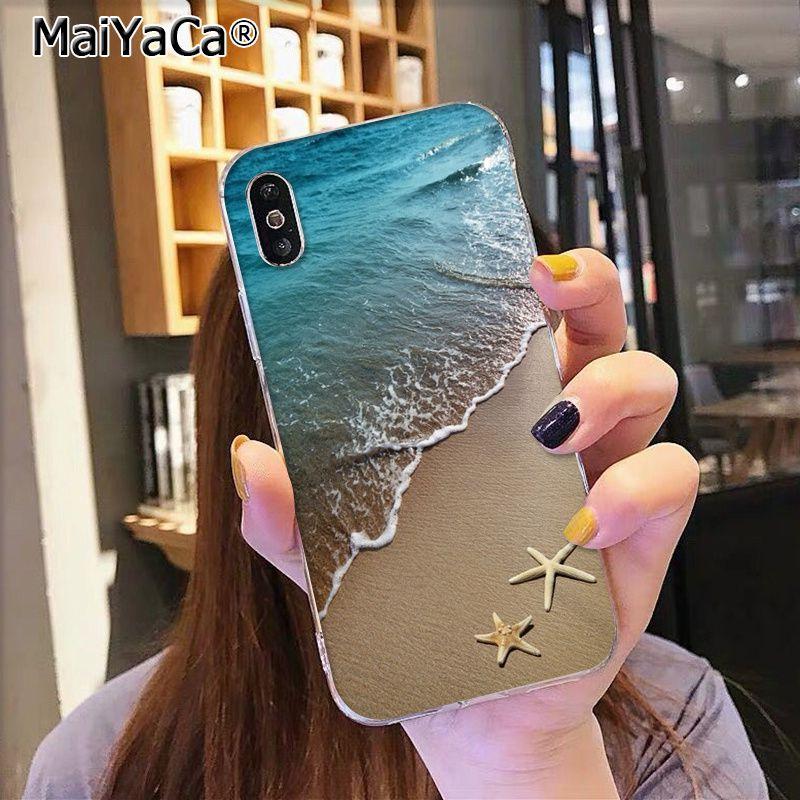 MaiYaCa Mořské vlny Plážový sprej oceán ostrov pouzdro na mobil pro iphone 13 SE 2020 11 pro 8 7 66S Plus X 5S SE XR XS XS MAX