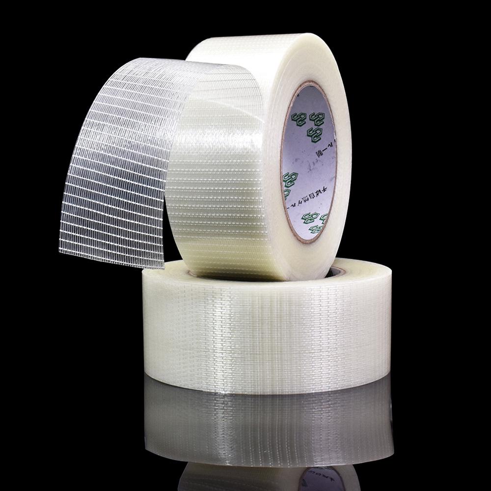 25M Grid Fiber Tape Toy Airplane Model Super Strong Mesh Single-Sided Tape Wear-Resistant Glass Fiber Strong Reinforced TapePinstriping Tape 3
