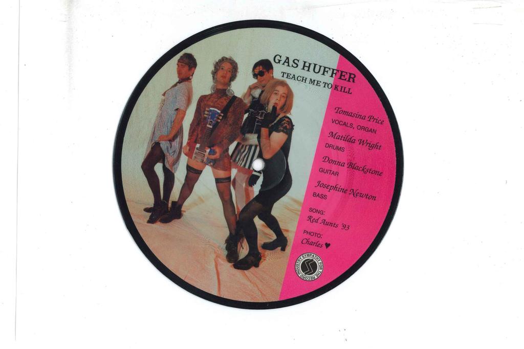 7inch Record GAS HUFFER, RED AUNTS - Teach Me To Kill / Cupcakes SFTRI294 SYMPATHY FOR TH 1994 US Rock Used