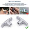 RV For Waste Valve Handle Kits with Nuts Screws and Gaskets Full Set for Convenient RV For Waste Valve Replacement