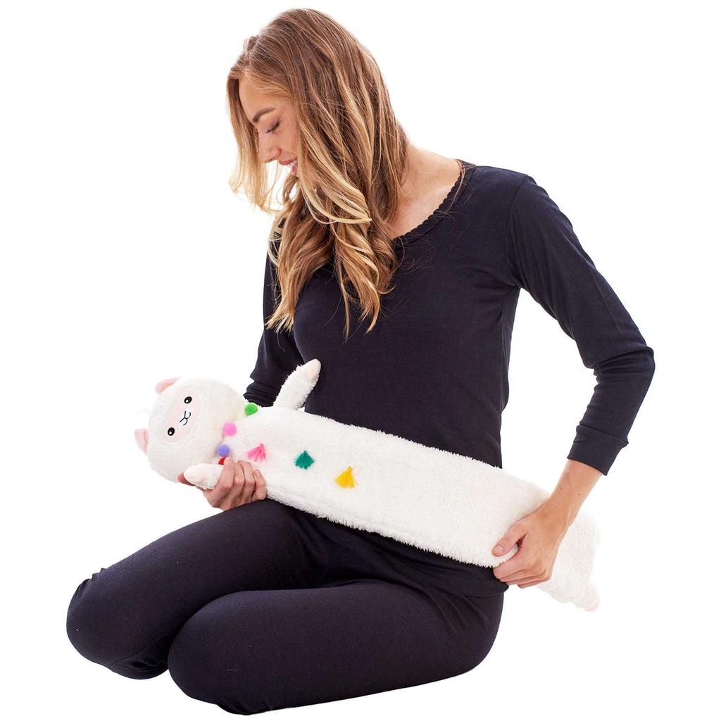 K Collection Llama Extra Long 2L Hot Water Bottle And Cover