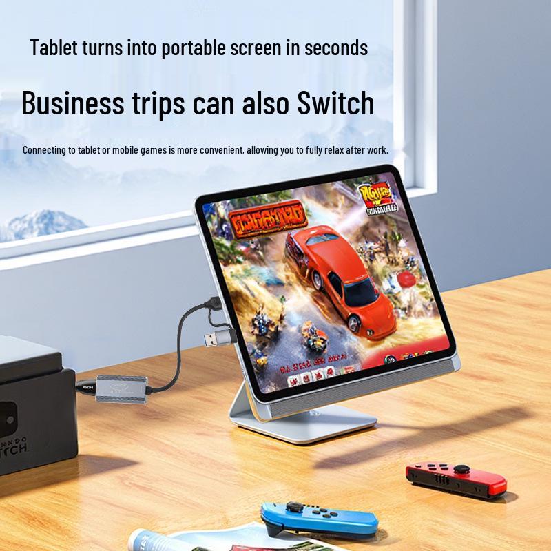 

4K60Hz HDMI to Type-C Dual-Head Video Capture Card for Gaming and Live Streaming сірий колір