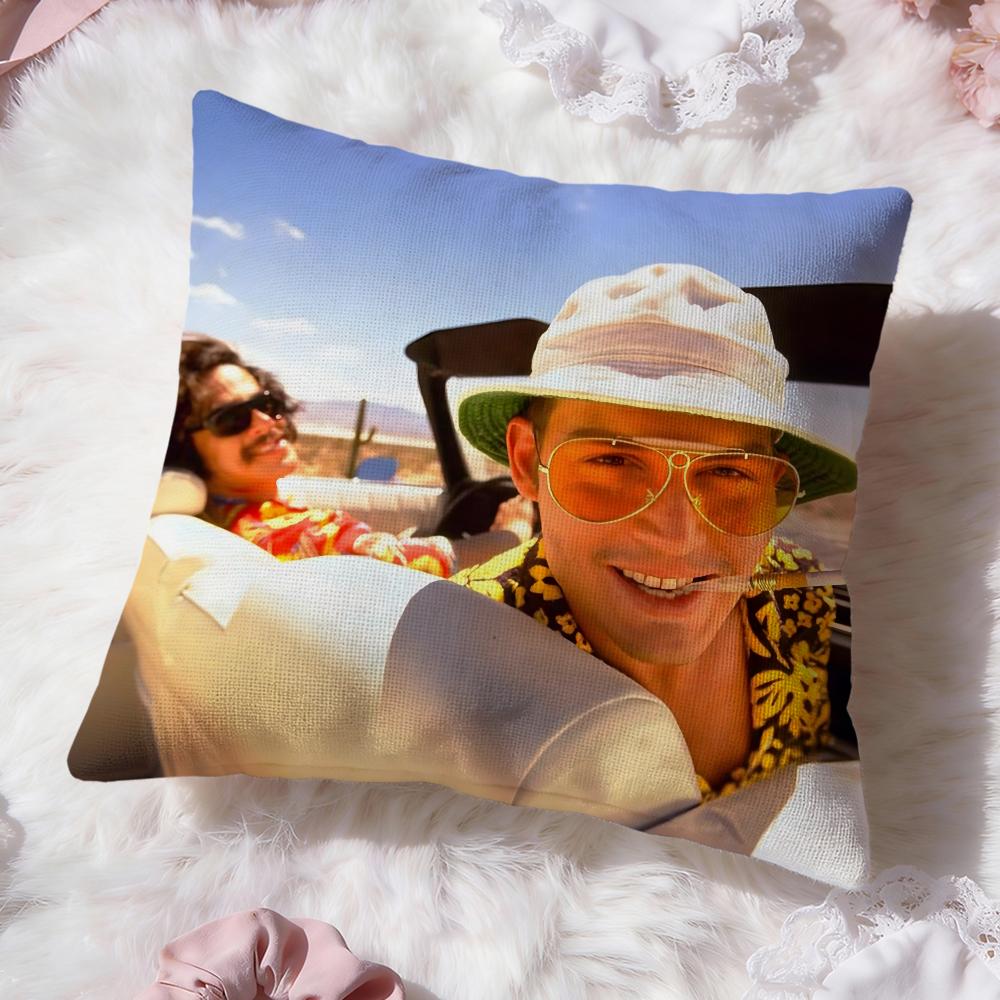 Fear Loathing Las Vegass Cushion Cover Premium Comfort Reversible Pillow Cove -Two in One Design for Any Room & Car Interior