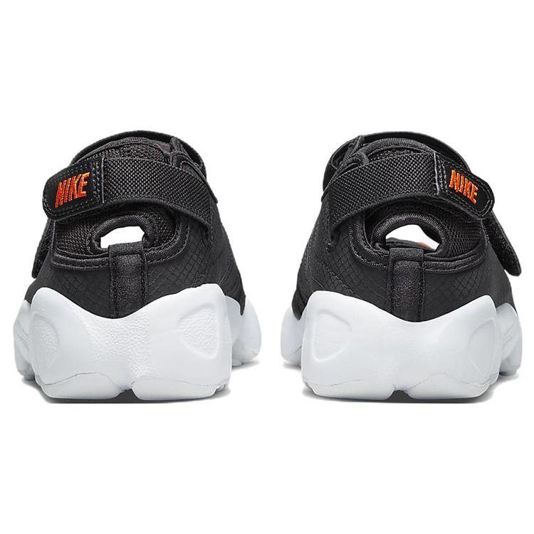 Nike Air Rift Breathe Black Rush Orange Women Sneakers White DN1338-001
