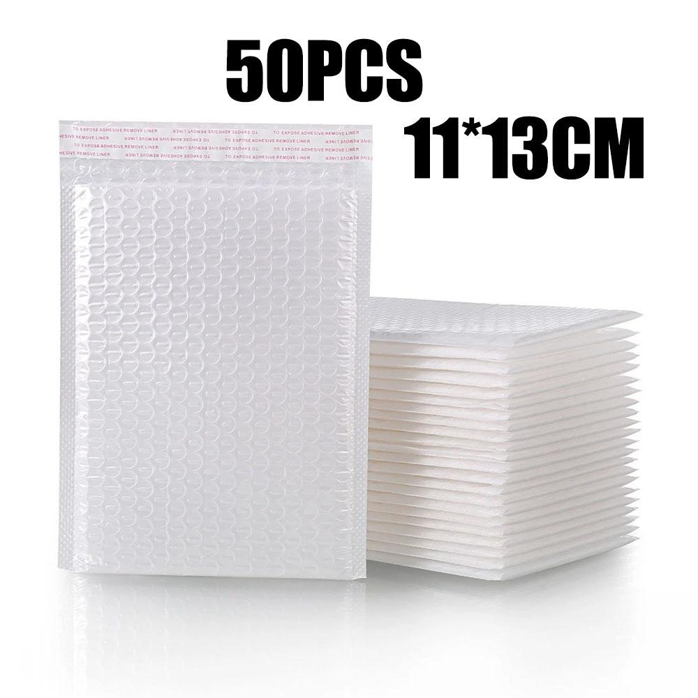 

50-100PCS White Bubble Mailers Padded Envelope Self Seal Shipping Bags for Packaging Mailing Gift Wholesale Supplies