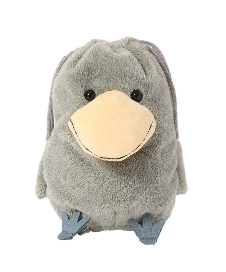 

Bleu Bleuet Shoebill Plush Drawstring Pouch