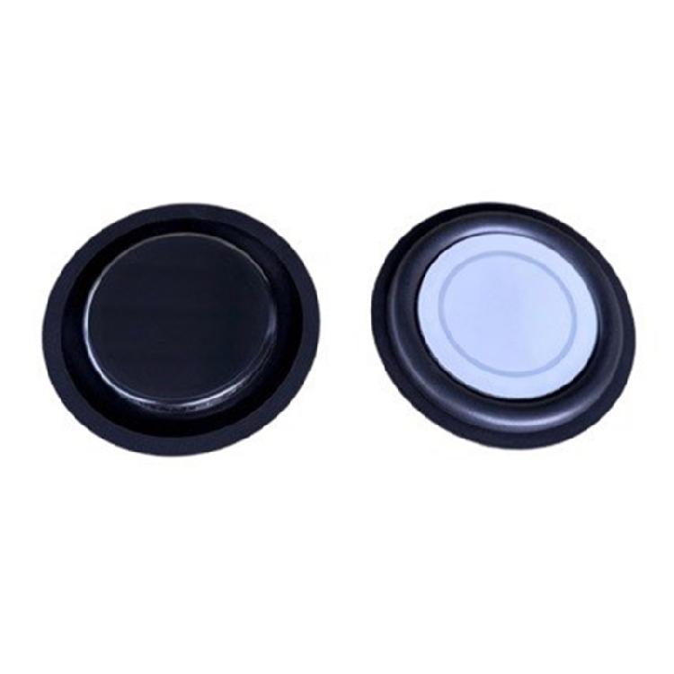 DIY Sound Passive Speaker Diaphragm Part with Rubber Design, Round Black Single Unit for Speaker Repair and Cabinet Rebuild Project Use