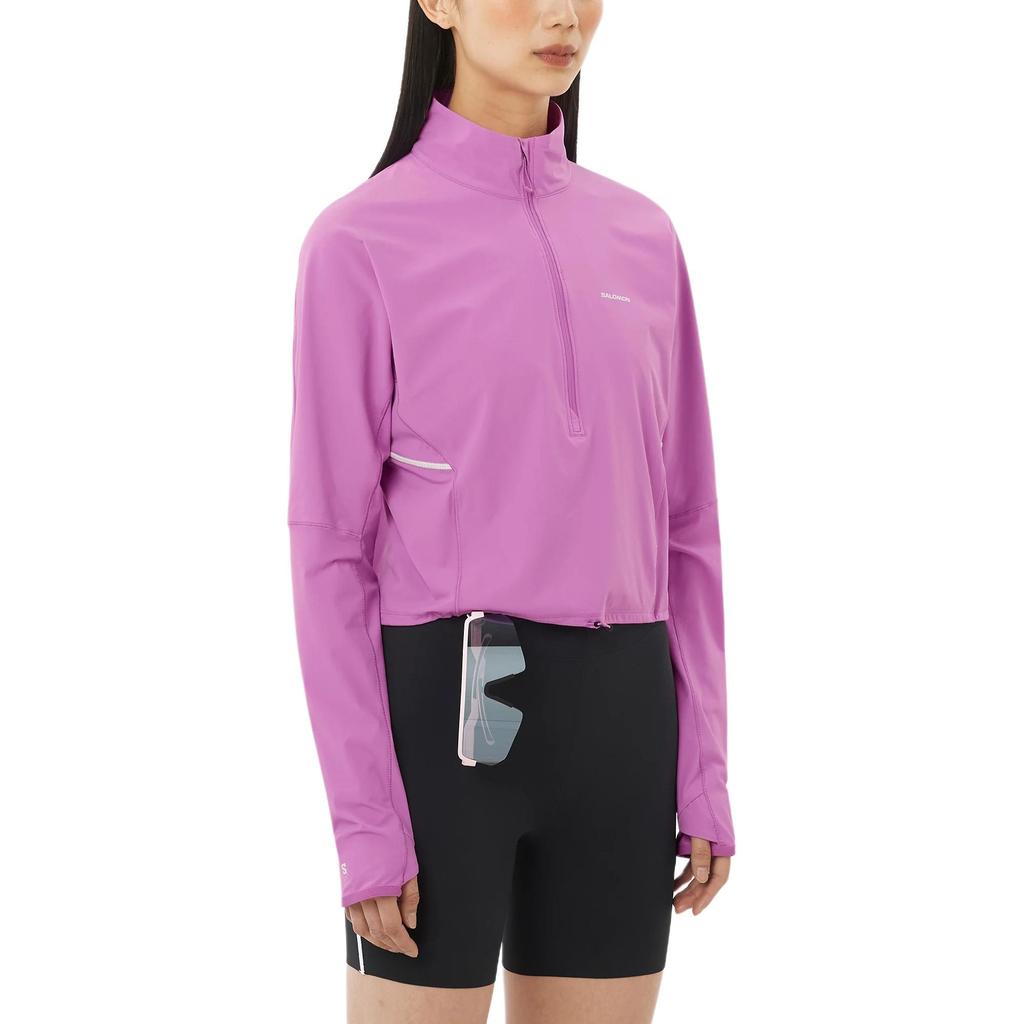 Salomon Sense Aero Hybrid Solid Short Windproof Waterproof Breathable Running Jacket Women jackets C27508