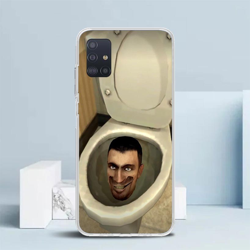 

S-Skibidi Toilet Mobile Cell Soft Cover for Samsung Galaxy A12 A22 A32 A52 A72 A02S Phone Case Note 20 Ultra 10 S10 Plus A51 A71 Samsung Note 10