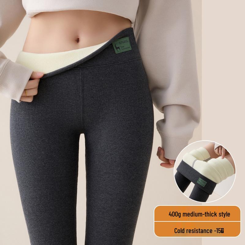 Women s High Waist Velvet-Lined Warm Cotton Slimming Pants M