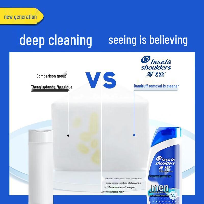 Head & Shoulders Men's Refreshing Hydration Anti-Dandruff Shampoo