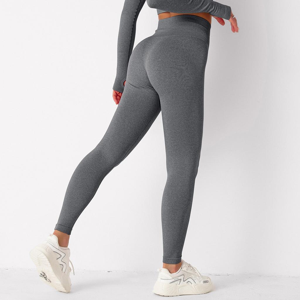 Women's Color Seamless Knitting Tight Fitting Tight Buttocks Yoga Pants