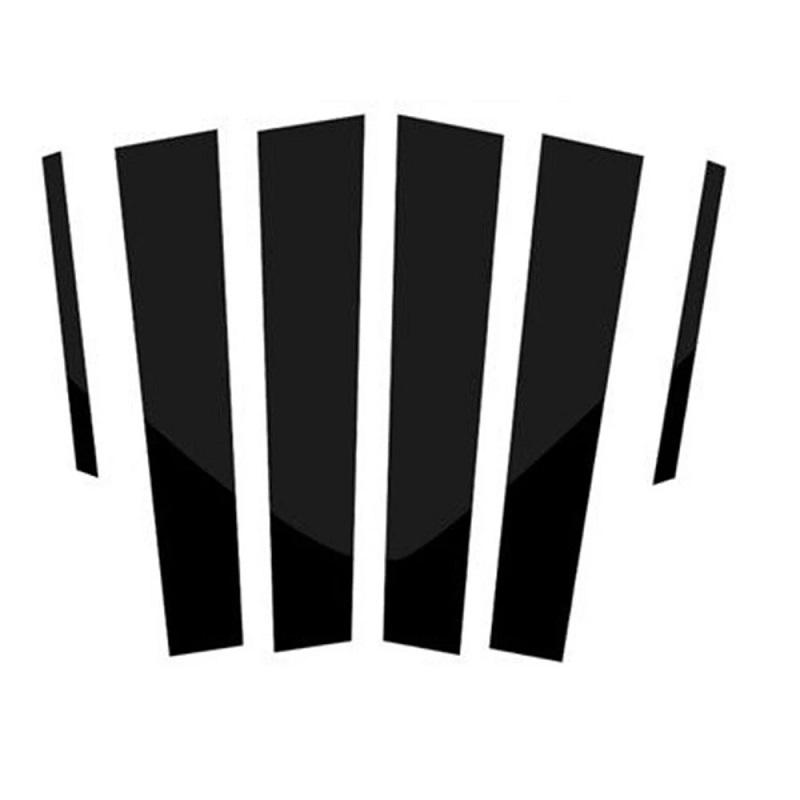 New Arrival Carbon FibrePolished Pillar Posts Fit For Peugeot 408 2010-2013 Window Trim Cover BC Column