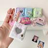 Snap Closure Photo Album Keychain Album Book Portable Mini Photocards Holder