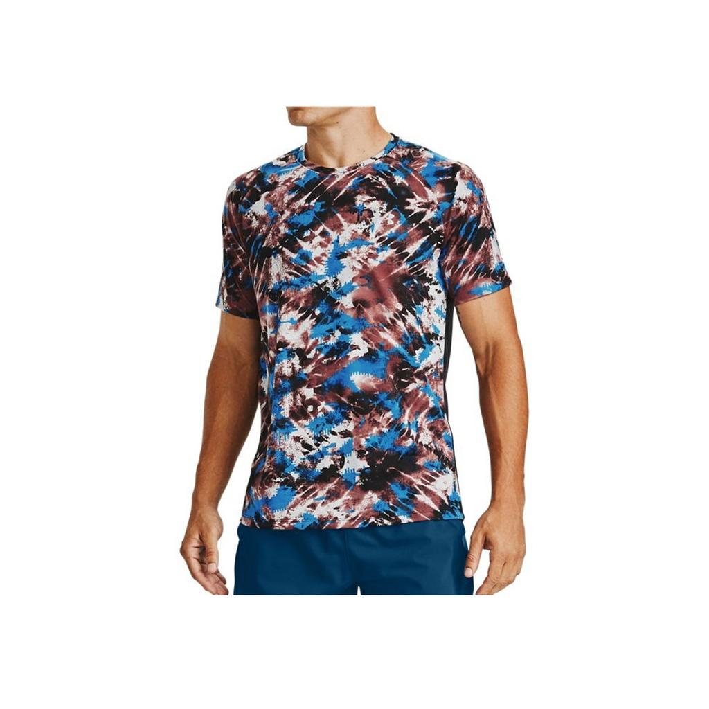Under Armour Breathable Color Block Round Neck T-Shirt Men Tops Multicolor 1356176-688