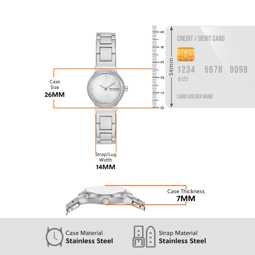 SKAGEN Watch Freja Lille Silver SKW3168