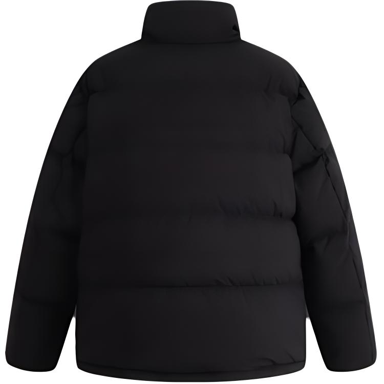 Calvin Klein Jachetă Pufoasă Largă cu Guler Înalt cu Imprimeu Logo pentru Bărbați Îmbrăcăminte Exterioară Negru J323229-BEH