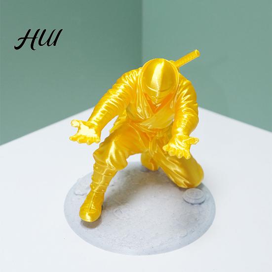 Pen Holder Gift for Boys Ninja Desk Kneeling Samurai Pencil Desktop Organizer 3D Printed Students Office Workers Accessory