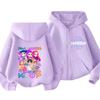 Kpop Demon Hunters Zip Up Sweatshirts Hoodie Coat Children Clothes Kid Girl Boy Sweatshirt Y2k Hoody Baby Casual Top