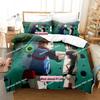 Kawaii BBKBRNK Bedding Set Single Twin Printed Bed Set With Pillowcase Bed Duvet Cover Soft Single Double Queen Super King Size